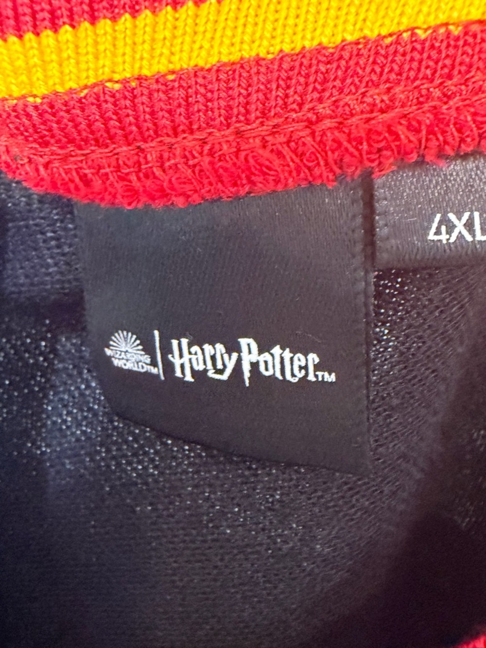 Warner Bros. Harry Potter Black Sweatshirt with Red and Yellow Trim - Picture 2 of 4